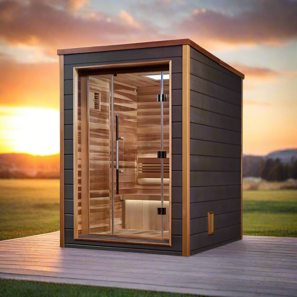 Golden Designs Narvik 2 Person Outdoor Traditional Sauna GDI-8202-01