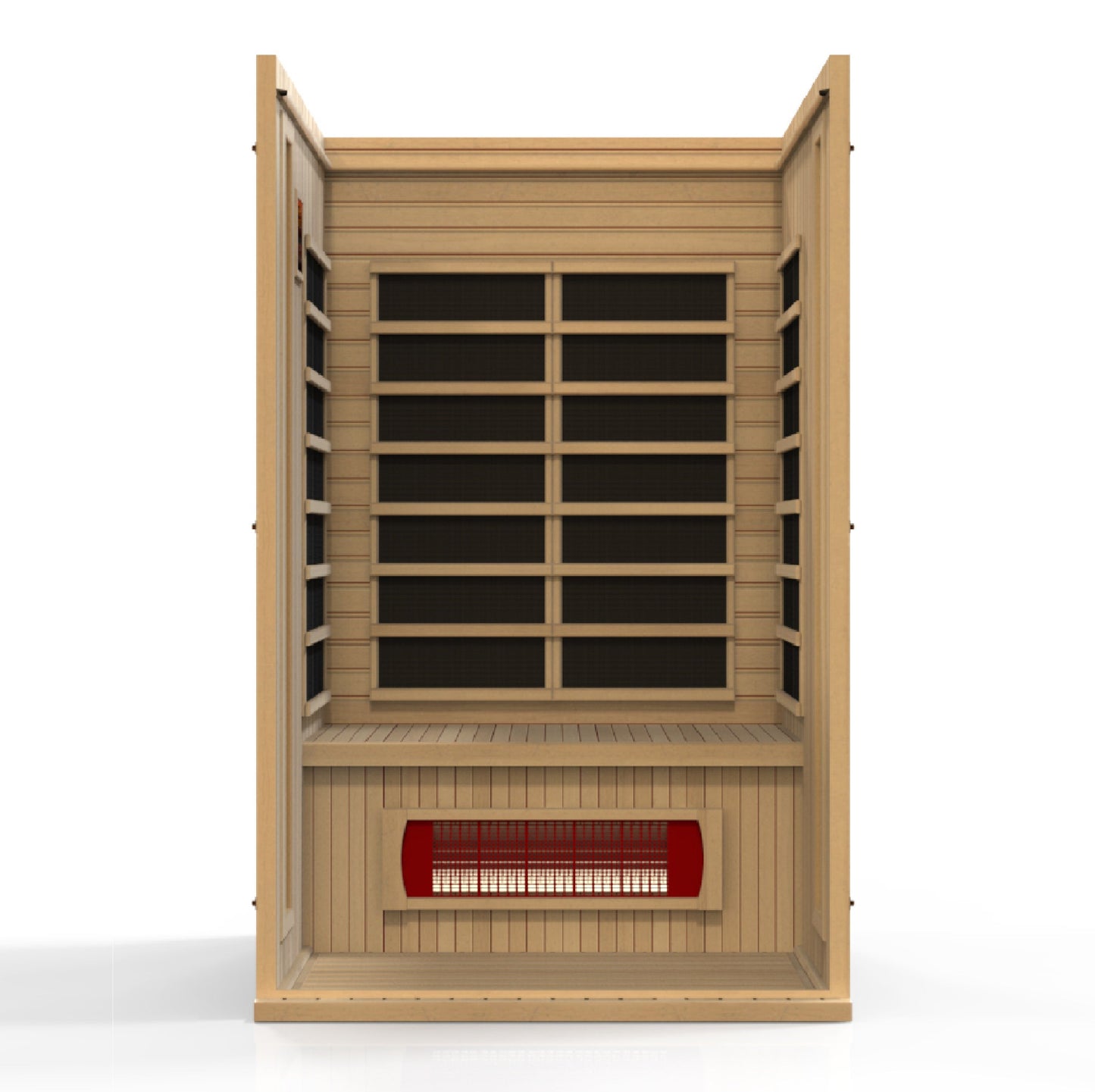 Maxxus 2-Person "Serenity" Dual Tech Low EMF FAR Infrared Sauna Canadian Hemlock MX-LS2-01
