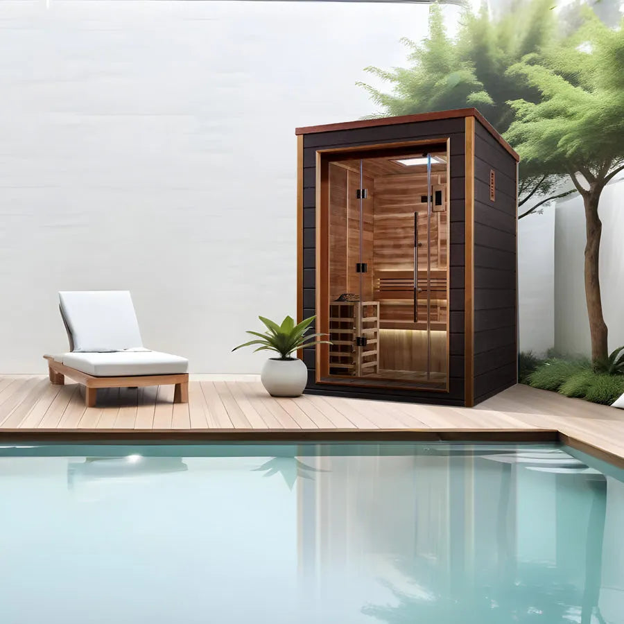 Golden Designs Narvik 2 Person Outdoor Traditional Sauna GDI-8202-01
