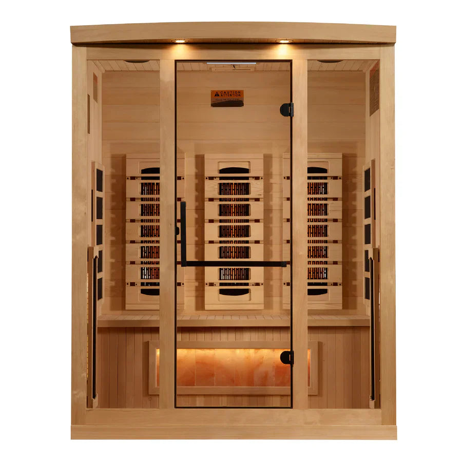 Golden Designs 3-Person 2025 Reserve Edition GDI-8030-03 Full Spectrum with Himalayan Salt Bar