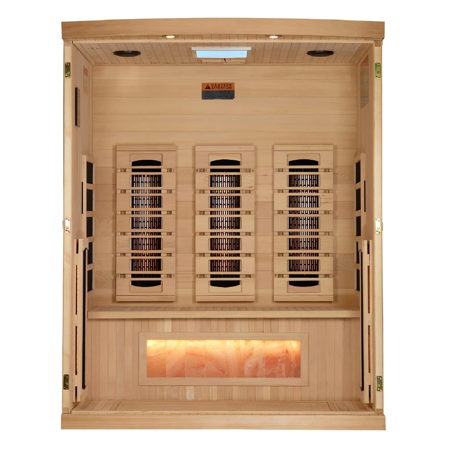 Golden Designs 3-Person 2025 Reserve Edition GDI-8030-03 Full Spectrum with Himalayan Salt Bar
