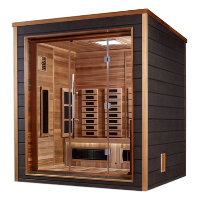 Golden Designs Visby 3 Person Hybrid Outdoor Sauna GDI-8223-01