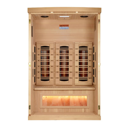 Golden Designs 2-Person 2025 Reserve Edition GDI-8020-03 Full Spectrum with Himalayan Salt Bar