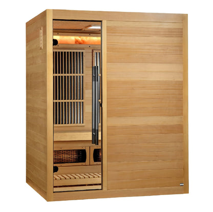 Golden Designs 2025 Soria GDI-8330-01 3 Person Hybrid Indoor Sauna.